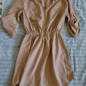 Mimi Chica Tan High Low Dress